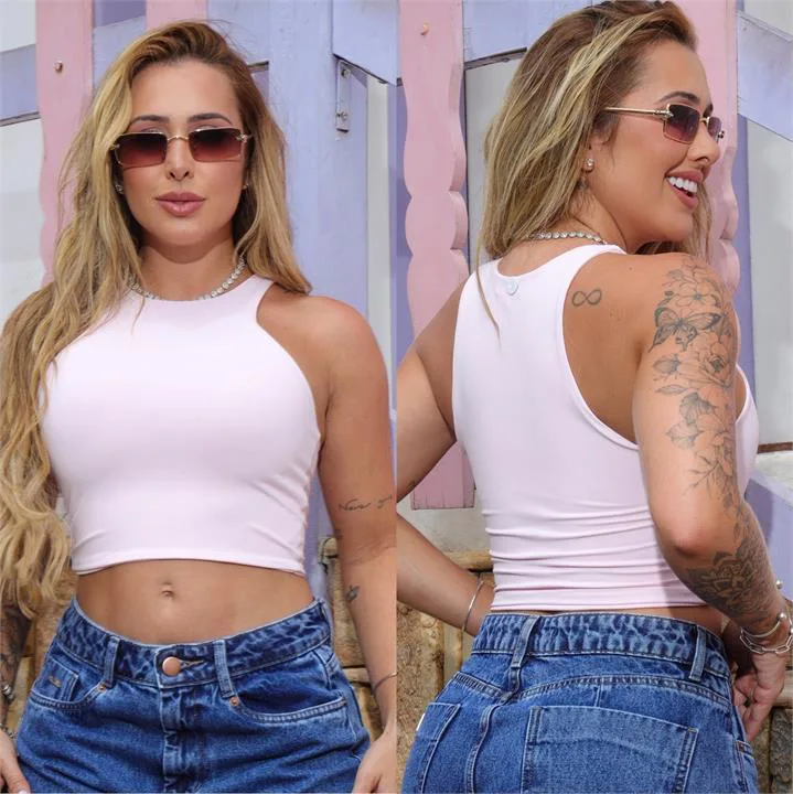 Cropped Iza (Suplex) Rosa Bb