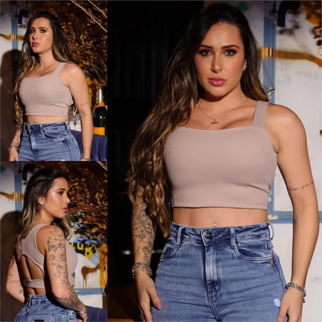 Cropped Luna Amendoa