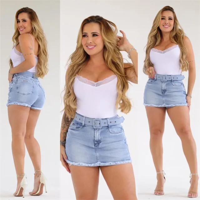 Short Saia (Com Cinto Encapado)