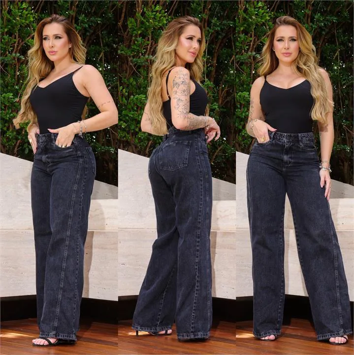 Calça Wide Leg Premium (Sem Elastano)