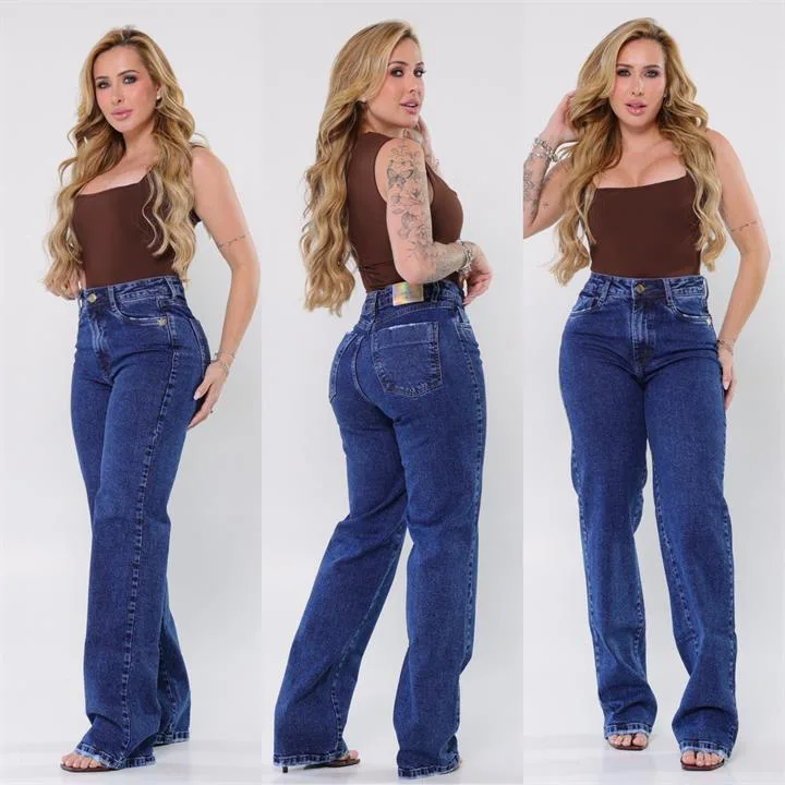 Calça Wide Leg Premium (Com Elastano)
