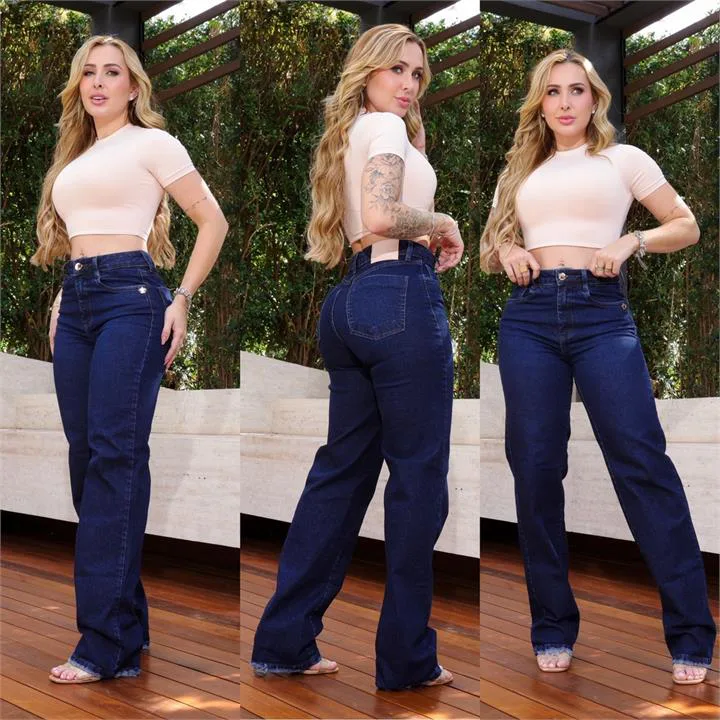 Calça Wide Leg Premium (Com Elastano)