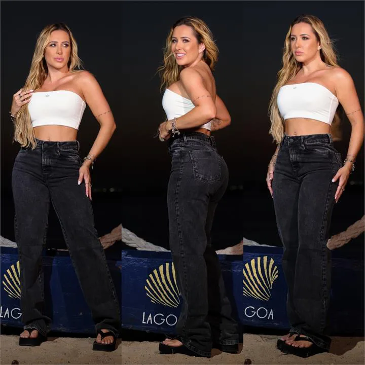 Calça Wide Leg (Com Elastano)