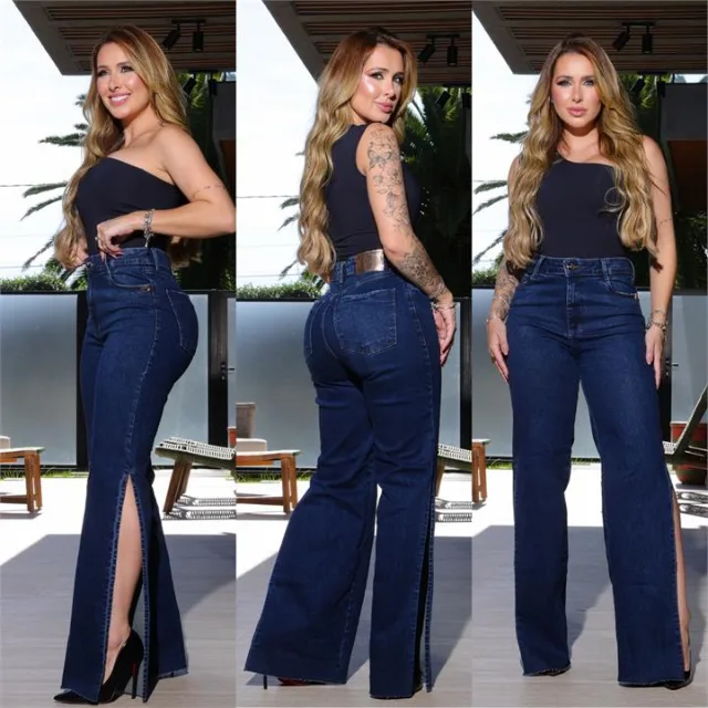 Calça Flare (Com Abertura)
