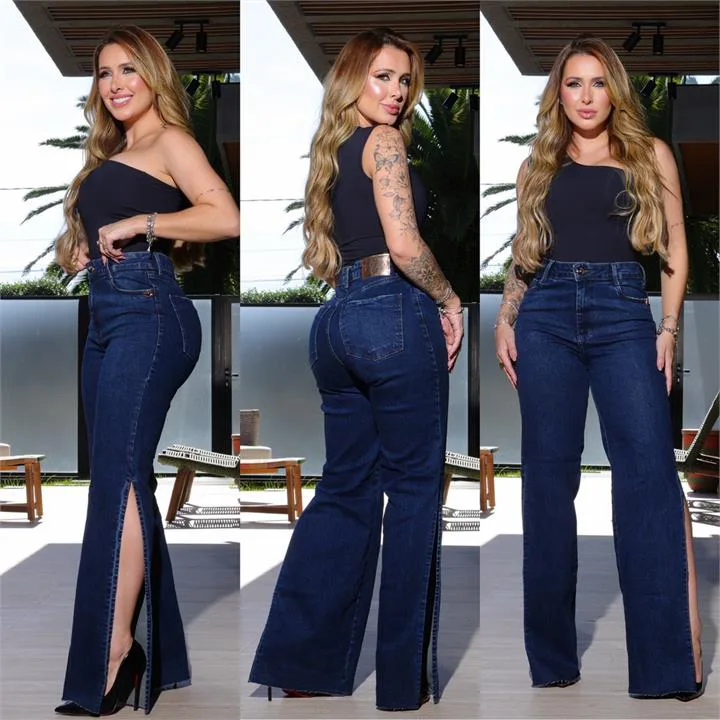 Calça Flare (Com Abertura)